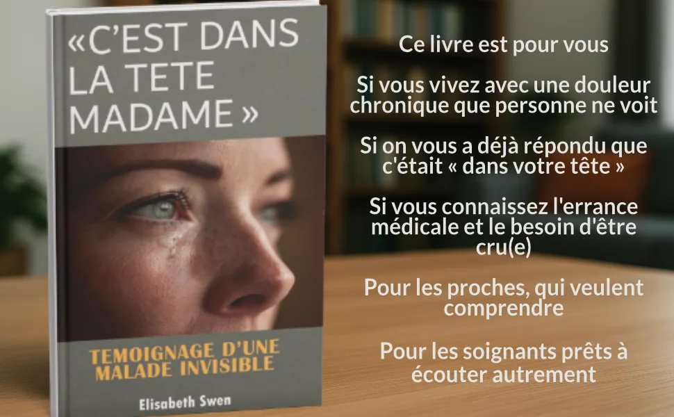 Ce livre est pour vous si vous vivez avec une douleur chronique que personne ne voit, si on vous a déjà répondu que c’était « dans votre tête ». Pour les proches qui veulent comprendre, pour les soignants prêts à écouter autrement.