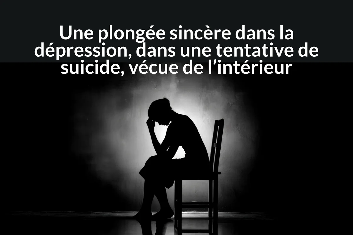 Une plongée sincère dans la dépression, dans une tentative de suicide, vécue de l’intérieur.